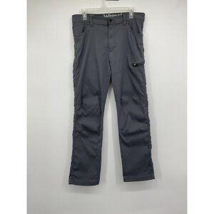 Wrangler Mens All Terrain Gear Gray Outdoor Pants 34x30 Nylon Spandex